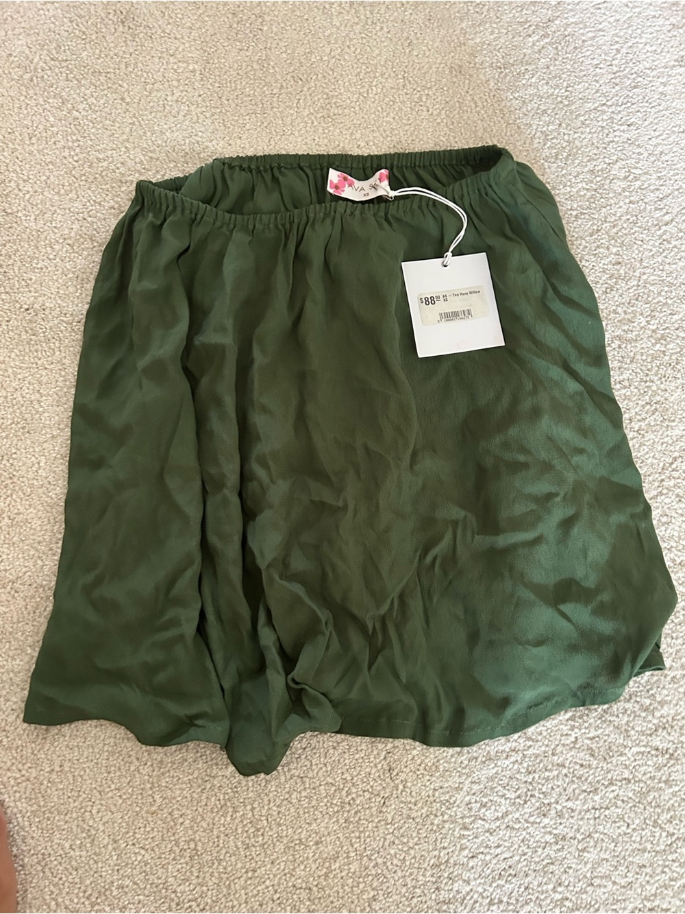 Fighting Eel Olive Green Women's Top XS